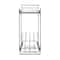 Household Essentials Glidez Chrome-Plated Steel 2-Tier Dual-Sliding Storage Organizer